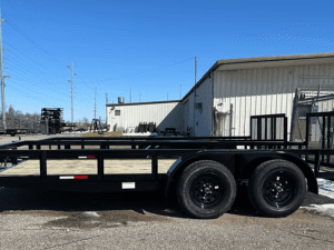 L&O Trailers 16' Tandem Axle Flat Bed Trailer 7K - 61016U2B